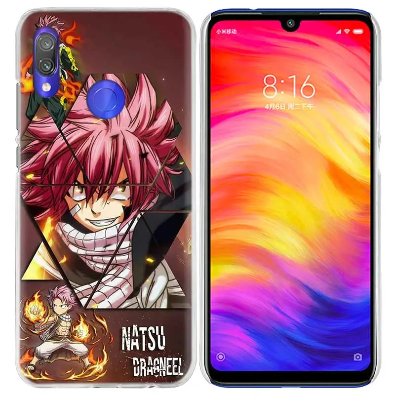 Чехол с изображением сказочного хвоста аниме для Xiao mi Red mi Note 7 8T 6 6A Pro S2 5 5A 4X mi A1 A2 9 8 lite Note10 Play F1 жесткий чехол для телефона