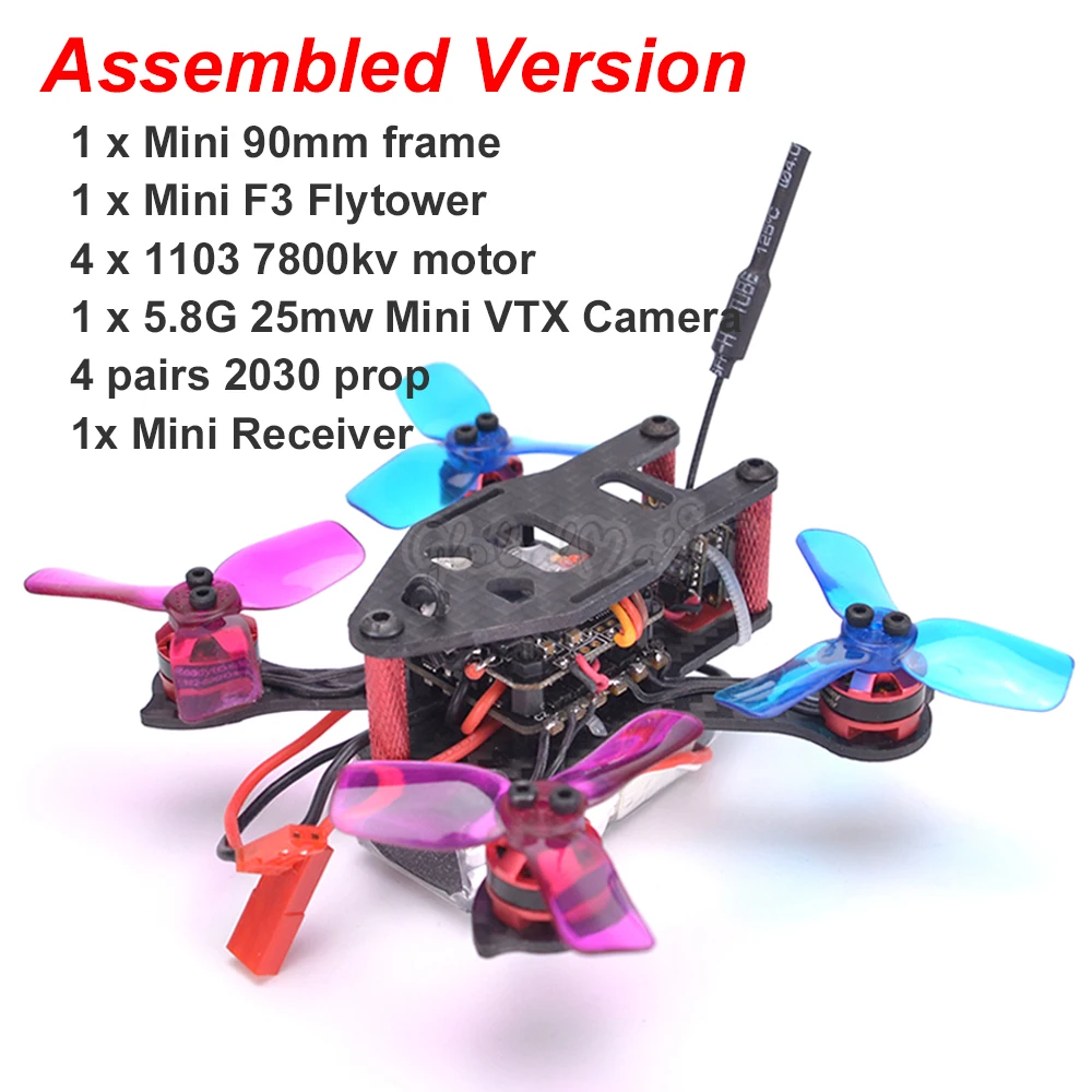 IX2 90 мм 90 рама 1104 7500kv мотор мини F3 Flytower интегрированный OSD 25A 4в1 BLHeli ESC Flysky FS-RX2A/Frsky Pro мини приемник