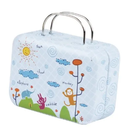 2017 новое поступление винтажная портативная жестяная коробка для хранения/милый