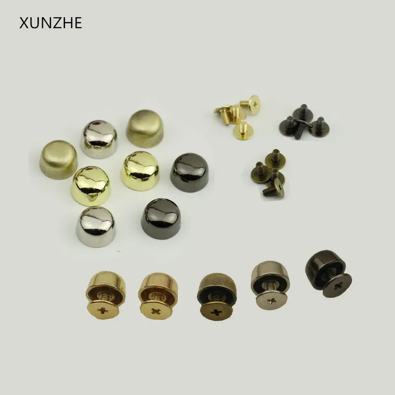 XUNZHE 4 цвета 20 шт. ручная кожаная сумка для багажа Нижняя круглая ведерко