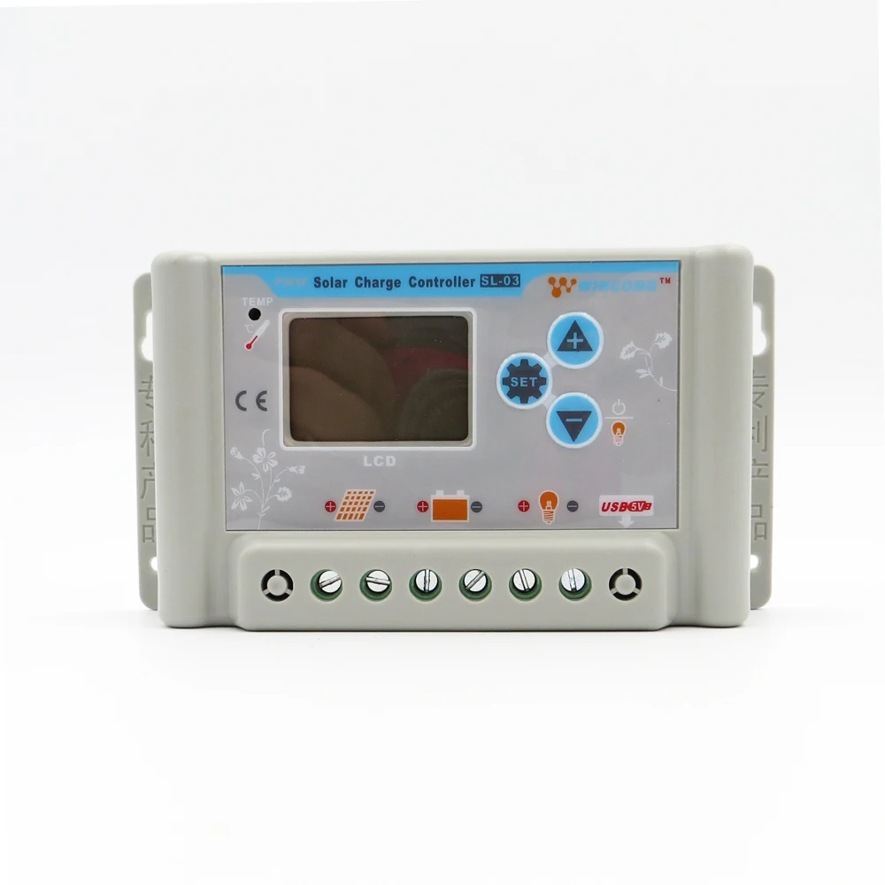 Wincong контроллеры солнечного заряда 12V 24V 12 8 V 25 6 LI-зарядное устройство для