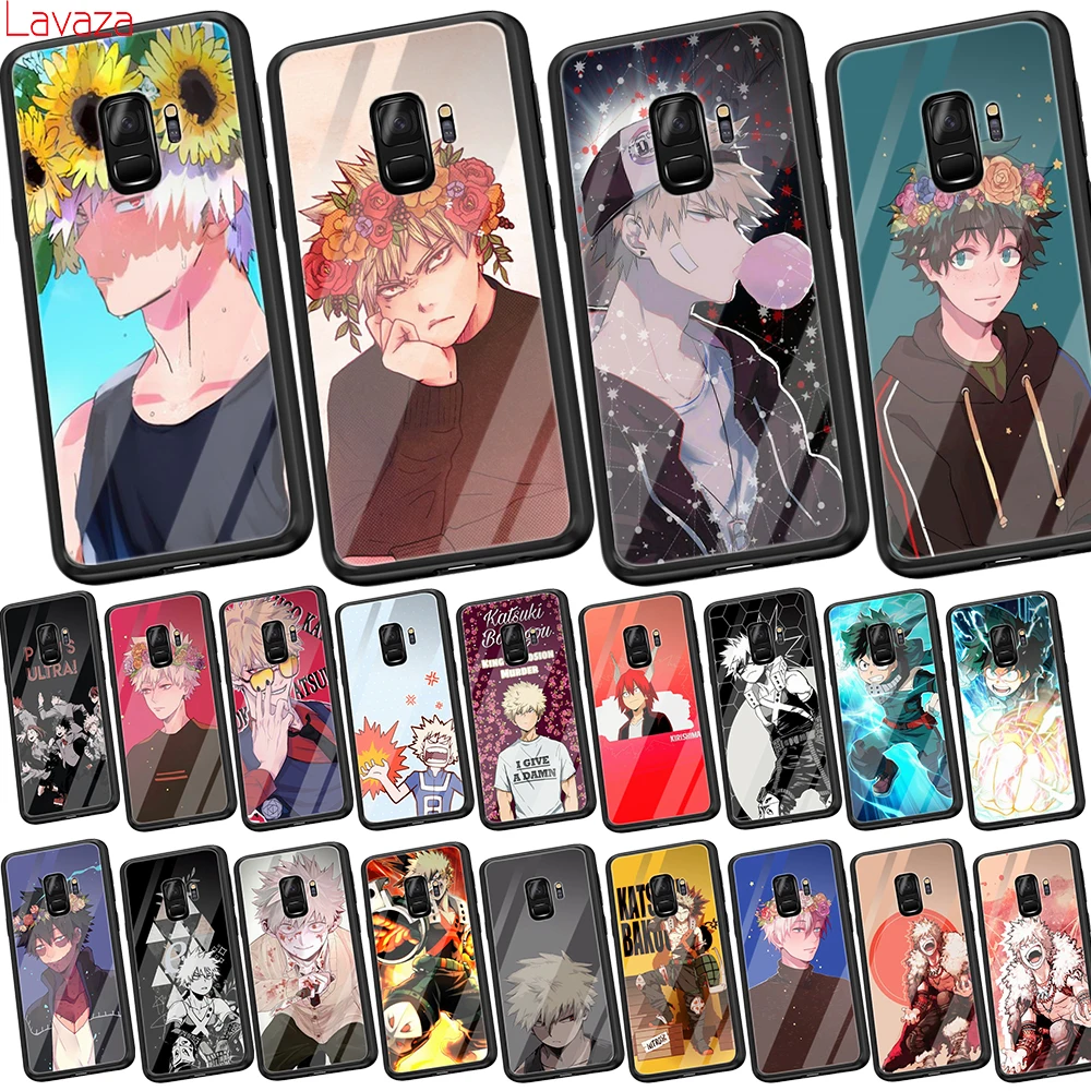 Lavaza аниме катсуки Bakugou закаленное стекло мягкий чехол для Samsung Galaxy S8 S9 S10 Plus Note 8 9 A30
