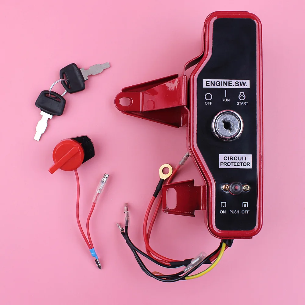 

Блок управления выключателем зажигания с набором ключей для Honda GX200 GX160 6.5HP 5.5HP GX 200 160 4-тактный маленький двигатель часть двигателя