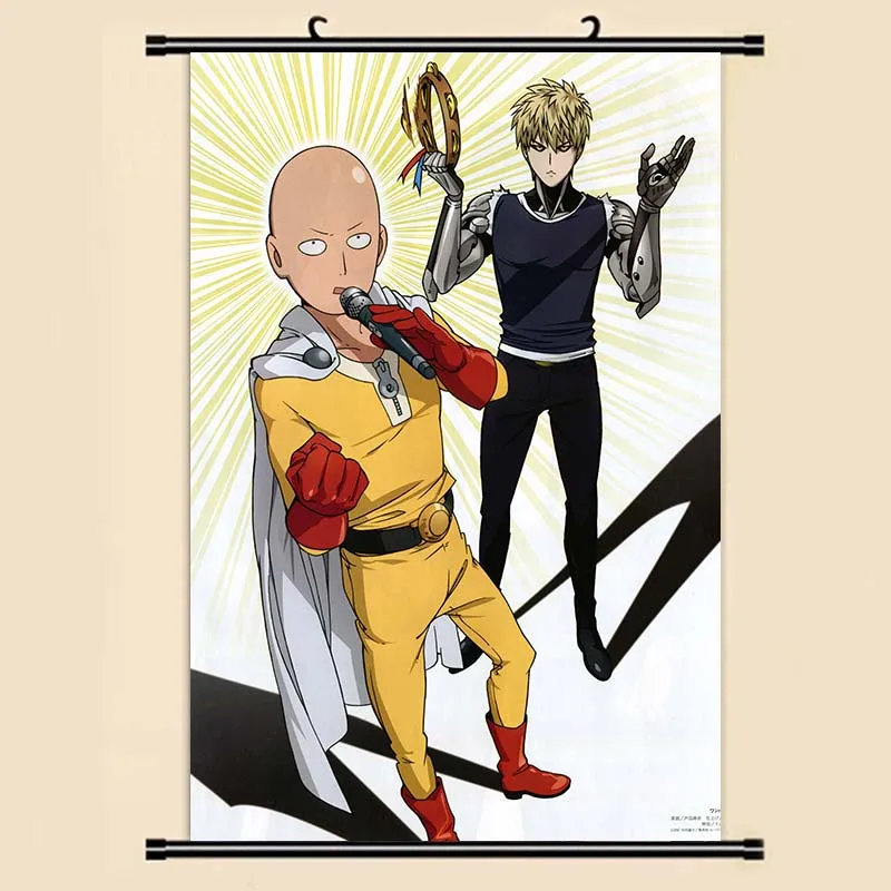 Аниме Манга ONE PUNCH MAN Настенная картина прокрутки 40x60 обои наклейки постер 001|wall