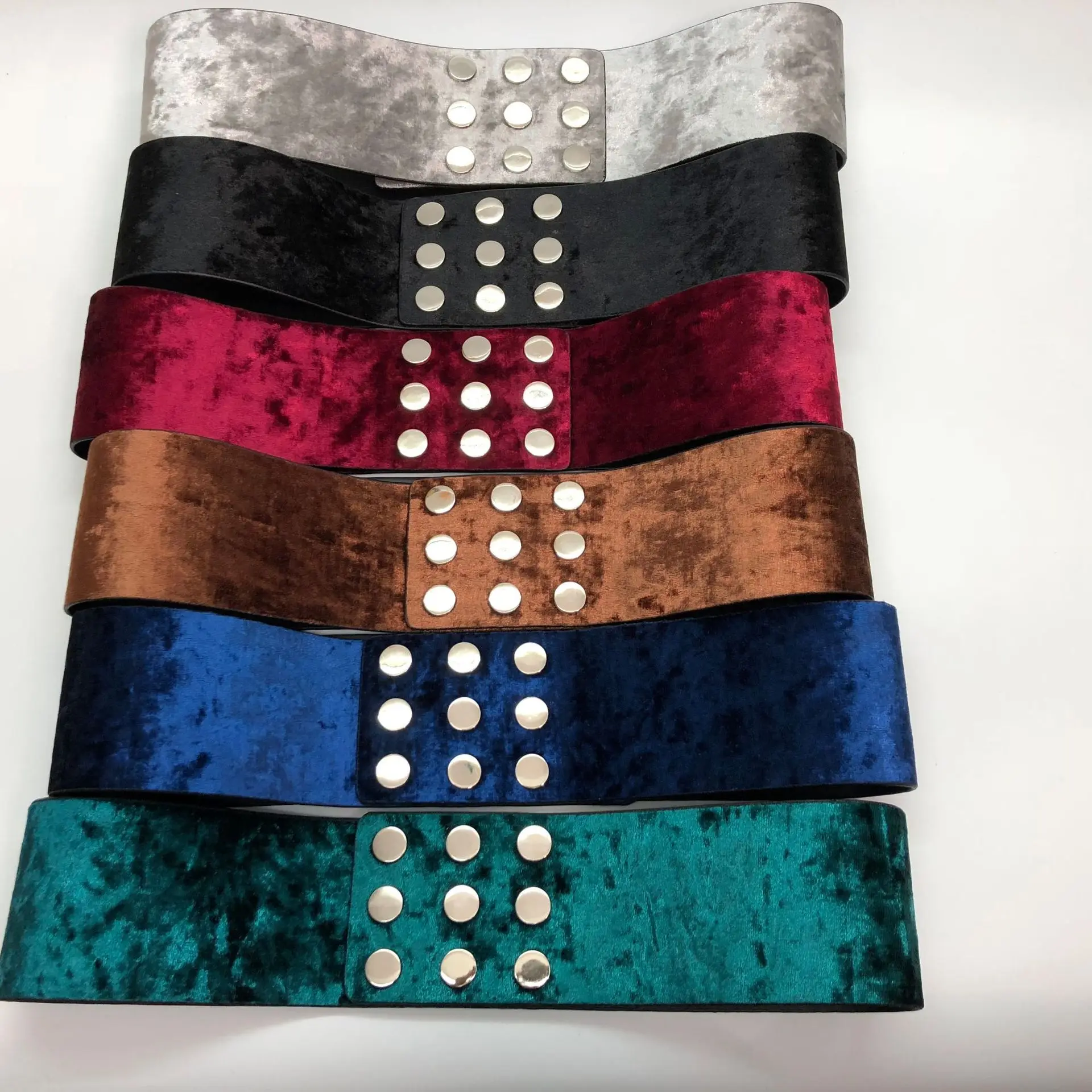 Женский ремень эластичный со стразами | Аксессуары для одежды