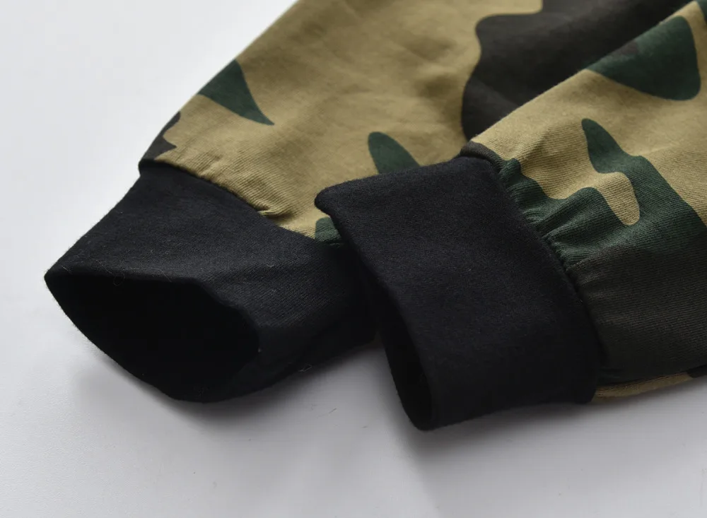 Fashion Newborn Baby Boy Clothes Infant Boys Letter Bodysuit Camouflage Pants and Hat Toddler Outfits 3Pcs Set |