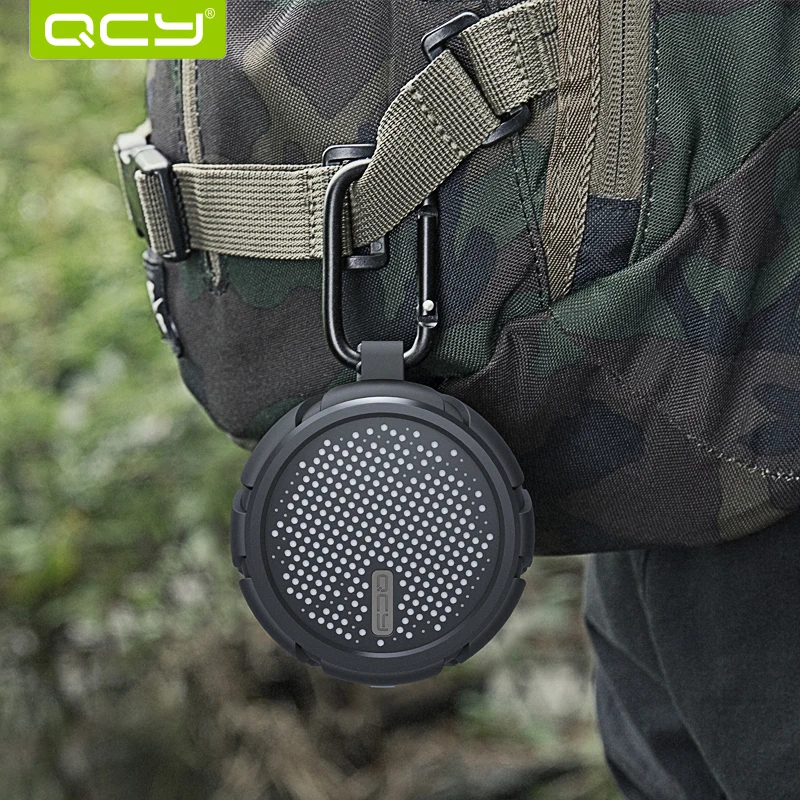 QCY BOX2 Mini Outdoor Portable 4.2 Wireless Bluetooth Speaker IPX7 Waterproof stereo sound with Mic for all phones PC | Электроника