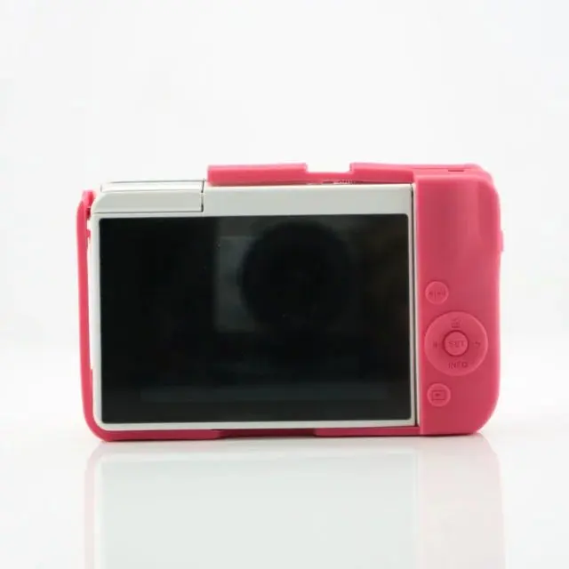 Rose Red Мягкий силиконовый чехол для камеры, мягкая защитная сумка для Canon EOS M10, Защитная сумка для камеры canon - Цвет: Rose Red