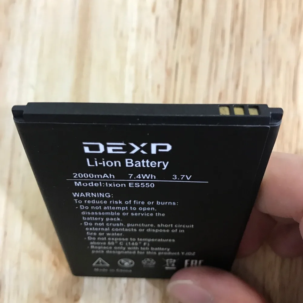 10 шт. ZDONG Высококачественная батарея ES550 для мобильного телефона DEXP ixion es550