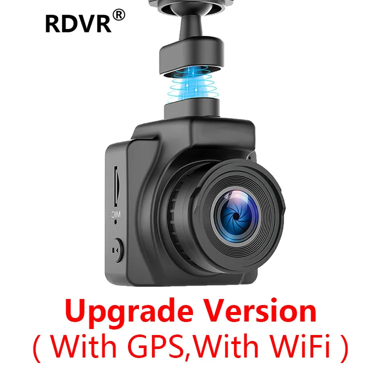 With (WiFi GPS) RDVR Магнитная Автомобильная видеорегистратор 1," Мини DVR камера Full HD 1080P видео регистратор рекордер g-сенсор ночное видение WiFi gps опционально - Название цвета: With (WiFi GPS)