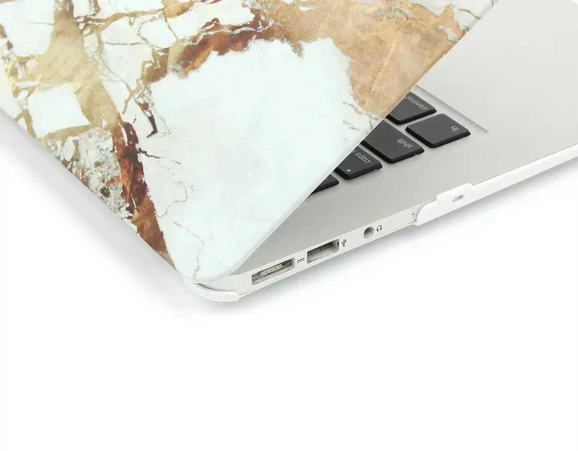 Мраморное текстурированное покрытие чехол для Apple Macbook Air Pro retina 11 12 13 15 дюймов Mac book