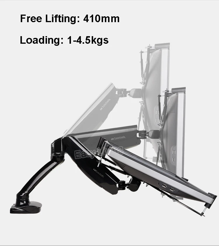 Держатель монитора Loctek D5V для настольного ПК 10 &quot 27&quot + адаптер удлинитель VESA