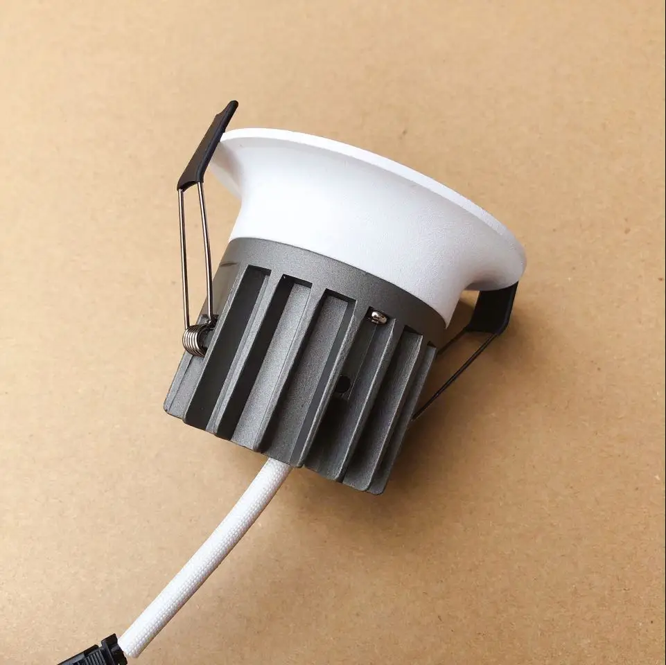 Dimmable COB LED светильник 7 Вт 10 14 16 изогнутая глубокая дыра Антибликовая потолочная