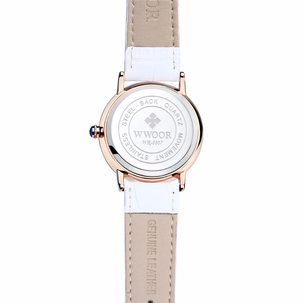 

Wwoor brand reloj hombre quartz belt stainless steel four color multi choice waterproof classic elegant air Fashion Ladies