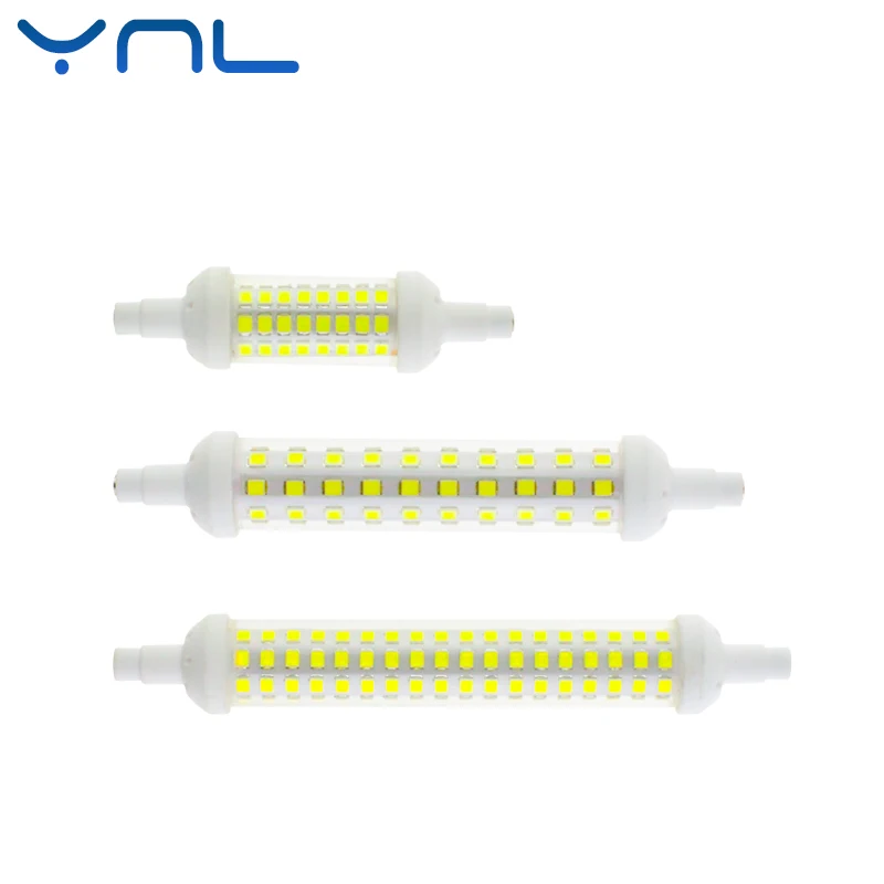 YNL 10 шт. R7S светодиодный лампа 6 Вт 9 12 78 мм 118 135 SMD 2835 Светодиодный светильник J78 J118 J135