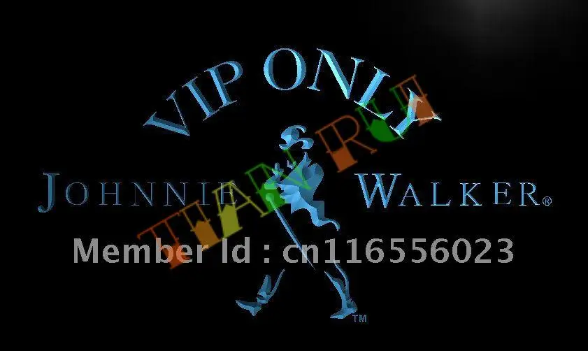 

LA438- VIP Only Johnnie Walker Whiskey LED Neon Light Sign