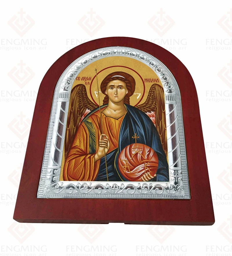 Икона святого Михаила арчанделя Русская православная мольберт церковная