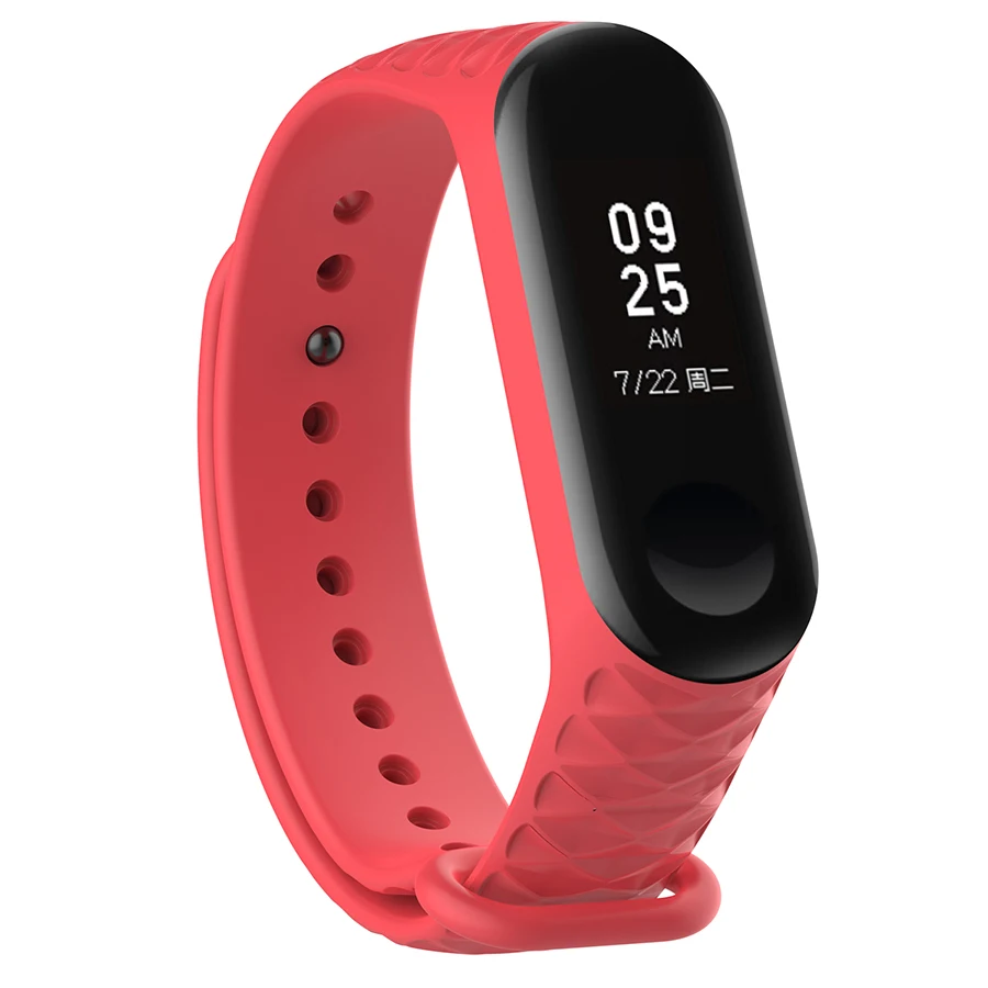 Цветной силиконовый ремешок в полоску для браслета Xiaomi Mi Band 3 Сменные аксессуары