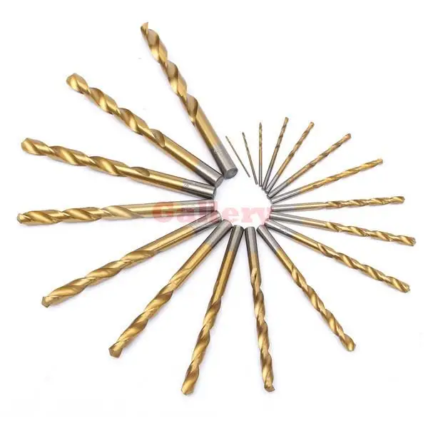 Набор сверл из быстрорежущей стали с титановым покрытием набор 2 сменных насадок