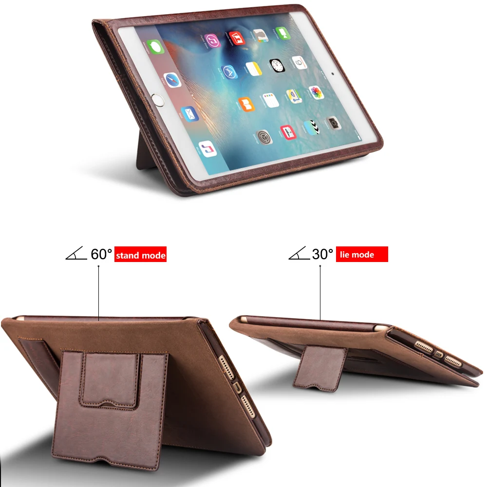 QIALINO роскошный умный чехол-подставка для iPad mini 4 функция пробуждения и сна из