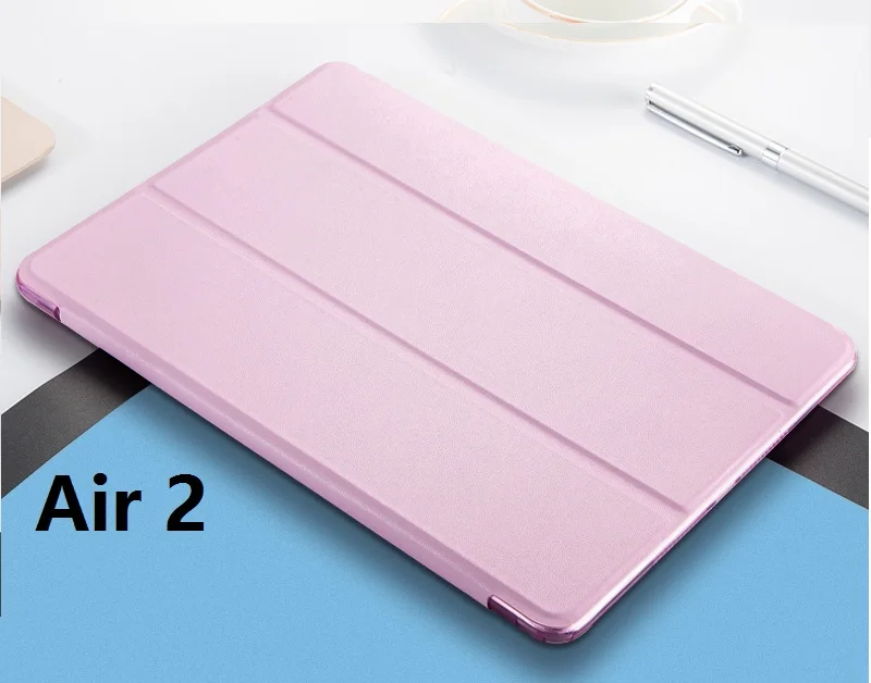 Air 2 Pink Мягкий силиконовый умный противоударный чехол для iPad Air 2 Air 1 A1474 A1566, Чехол для iPad Air 2 1 5 6, умный чехол, Автоматический Режим сна/пробуждения - Цвет: Air 2 Pink