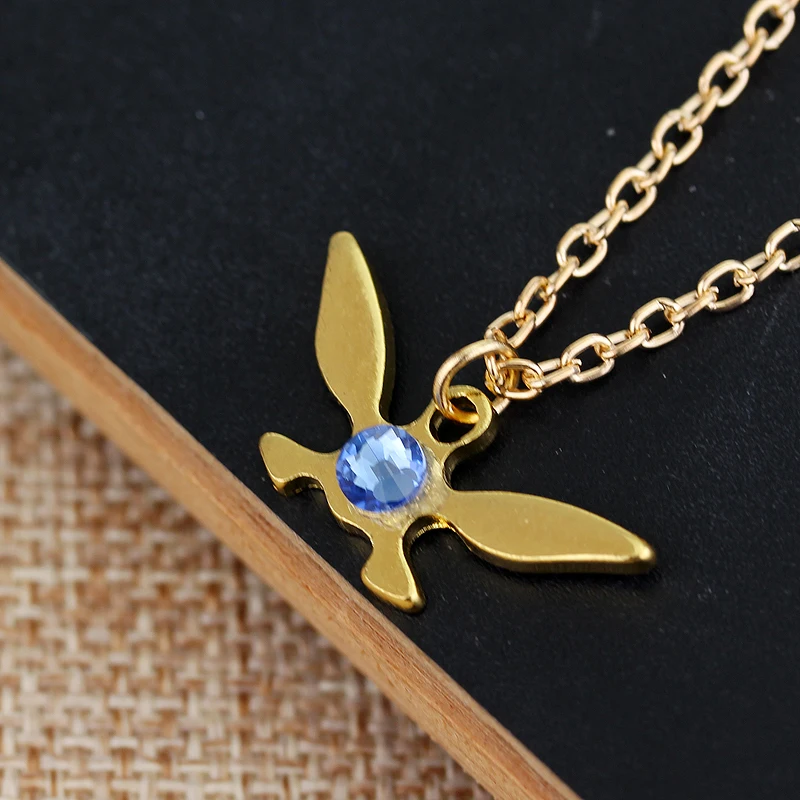 Мода Бабочка Ожерелье Винтаж Розовое Золото Сплава Простой Легенда О Zelda