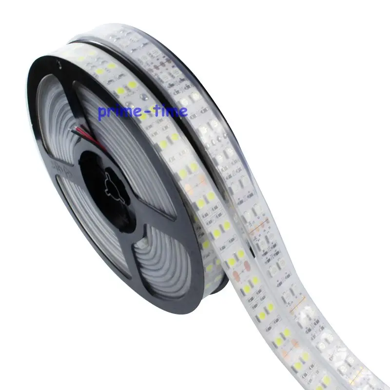 Двухрядная SMD 5050 Светодиодная лента 120 светодиодов/м 12 В/24 В силиконовая трубка