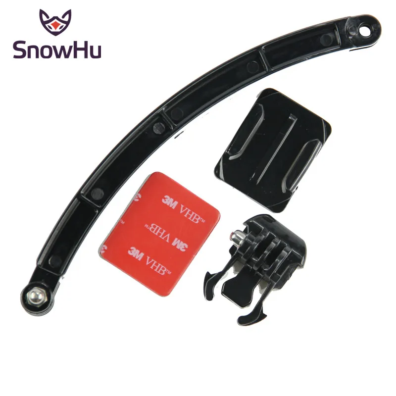 

Комплект для крепления на шлем SnowHu для Go pro Hero 9, 8, 7, 6, 5, yi 4K, аксессуар для экшн-камеры sjcam GP78