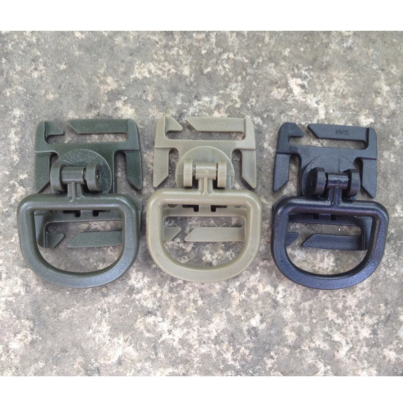 Пряжка D-образная Поворотная для рюкзака аксессуар улицы в стиле милитари 25 мм