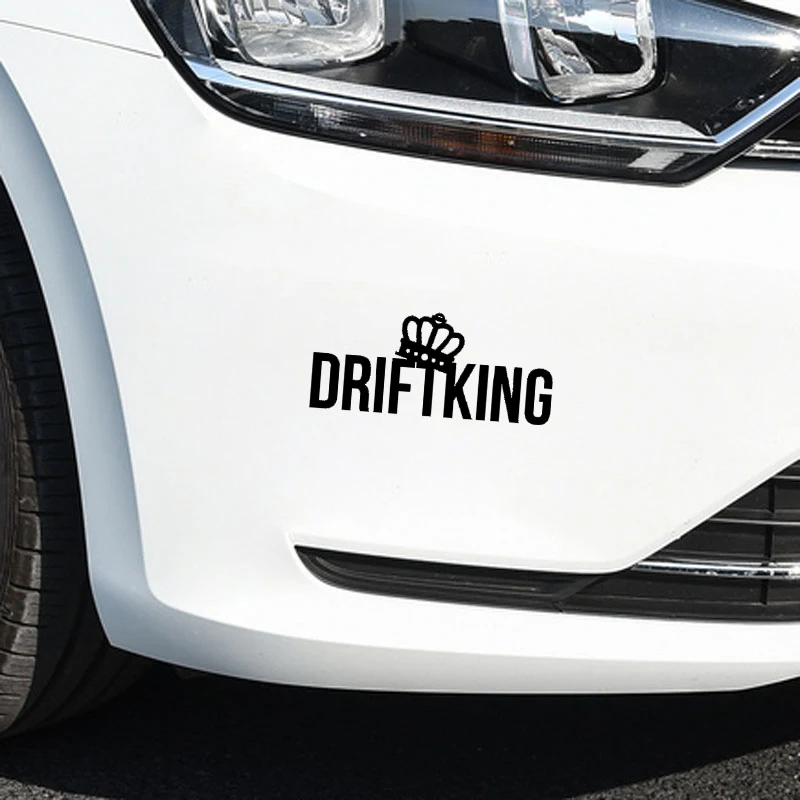 Виниловая наклейка для автомобиля QYPF 15 см * 6 5 DRIFT KING украшение мотоцикла Стайлинг