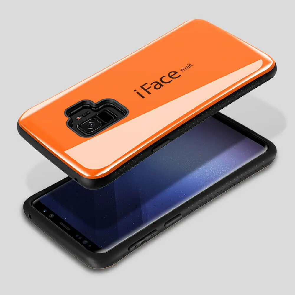 Orange Гибридный противоударный чехол iFace Mall для samsung Galaxy S10 S9 S8 Plus S10e S7 Edge Note 9 8 чехол для телефона s - Цвет: Orange