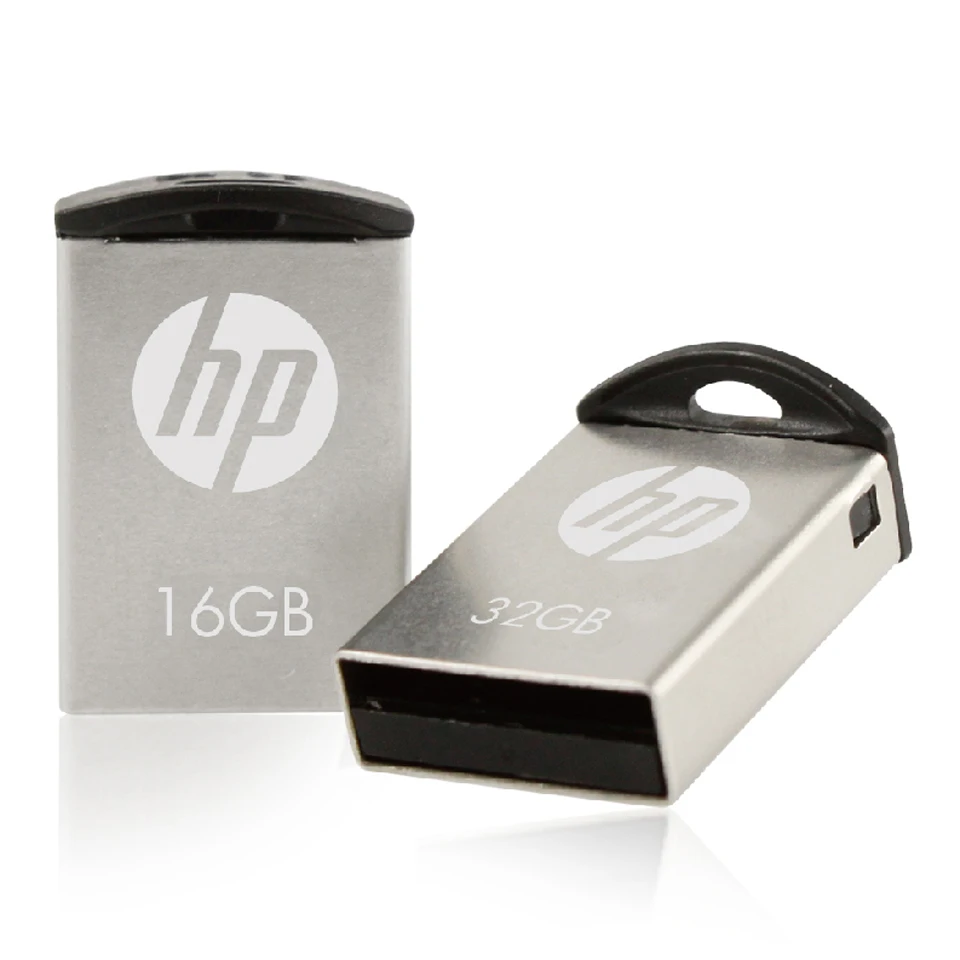 Droshipping hp USB Flash 16 ГБ 32 ГБ цена Memory Stick металлический драйвер V222W диск на ключ автомобиля DJ Cle USB Pendrive