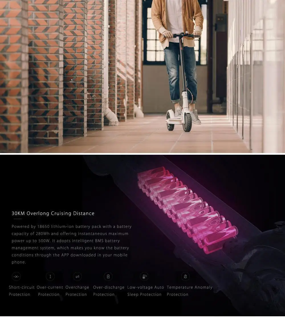 Импортная батарея для скутера 7.8AH подходит оригинального xiaomi-с функцией связи m365