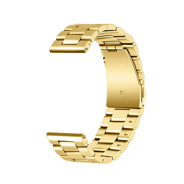 gold Быстросъемные ремешки для часов из нержавеющей стали для samsung Galaxy gear S2 Classic gear S3 Frontier/Classic 20 22 мм ремешки бесплатный инструмент - Цвет ремешка: gold