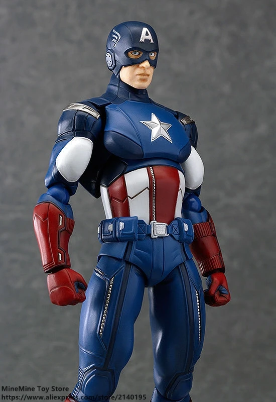 DISNEY Marvel Мстители Капитан Америка 16 см фигурка аниме мини украшение ПВХ Коллекция