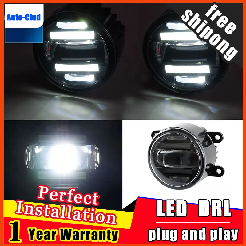 Автомобильные светодиодные противотуманные фары для Toyota Previa 2010 с объективом и LED