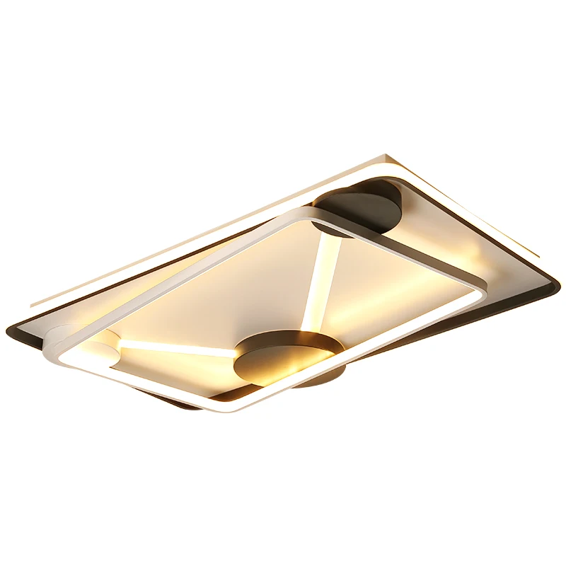 Прямоугольные/квадратные Алюминиевые Современные светодиодные потолочные