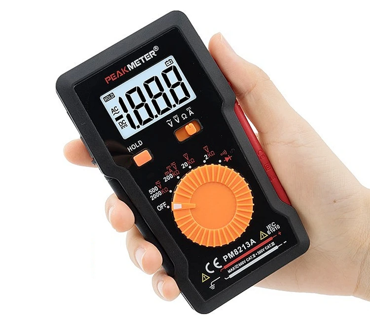 PEAKMETER PM8213series Цифровые мультиметры сверхтонкие карточный мультиметр высокая