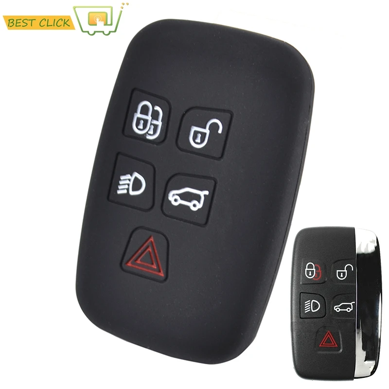Силиконовый чехол для ключей Land Rover Range Sport Vogue Evoque Discovery 4 Freelander Keyless Fob Shell Holder
