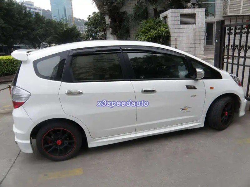 Mugen Style Праймер Неокрашенный ABS пластиковый спойлер/крыло для Honda 2nd Fit/Jazz 2009 2010 2011
