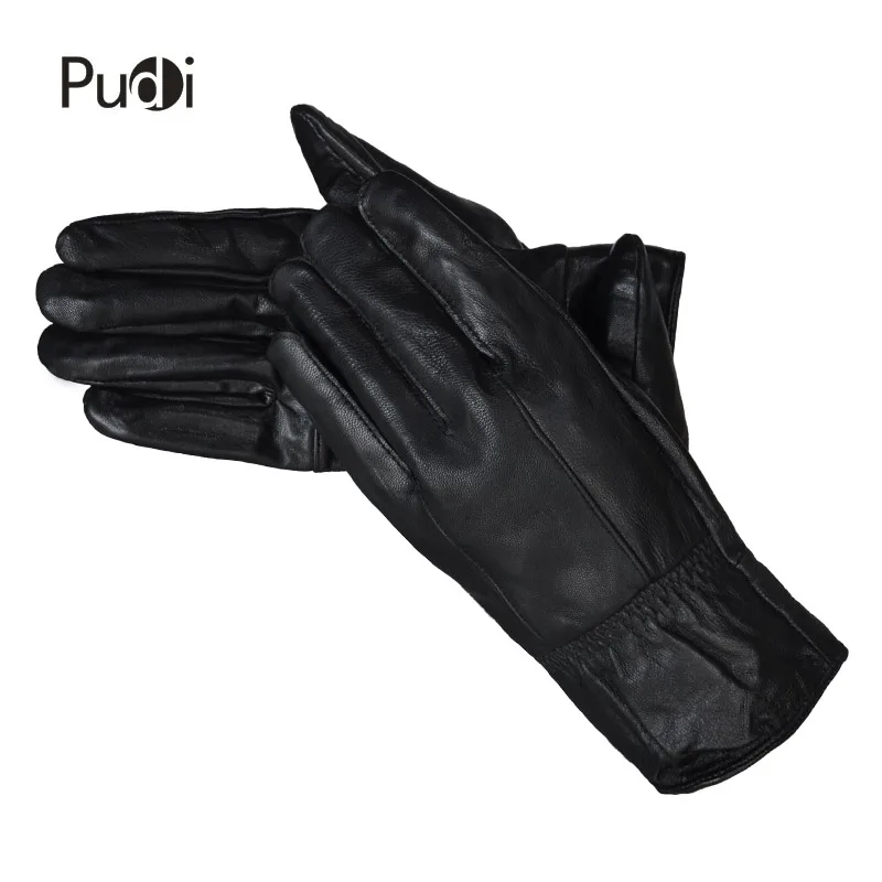 PUDI GL818 мужские перчатки из натуральной кожи, брендовые новые модные зимние теплые перчатки из натуральной овечьей кожи