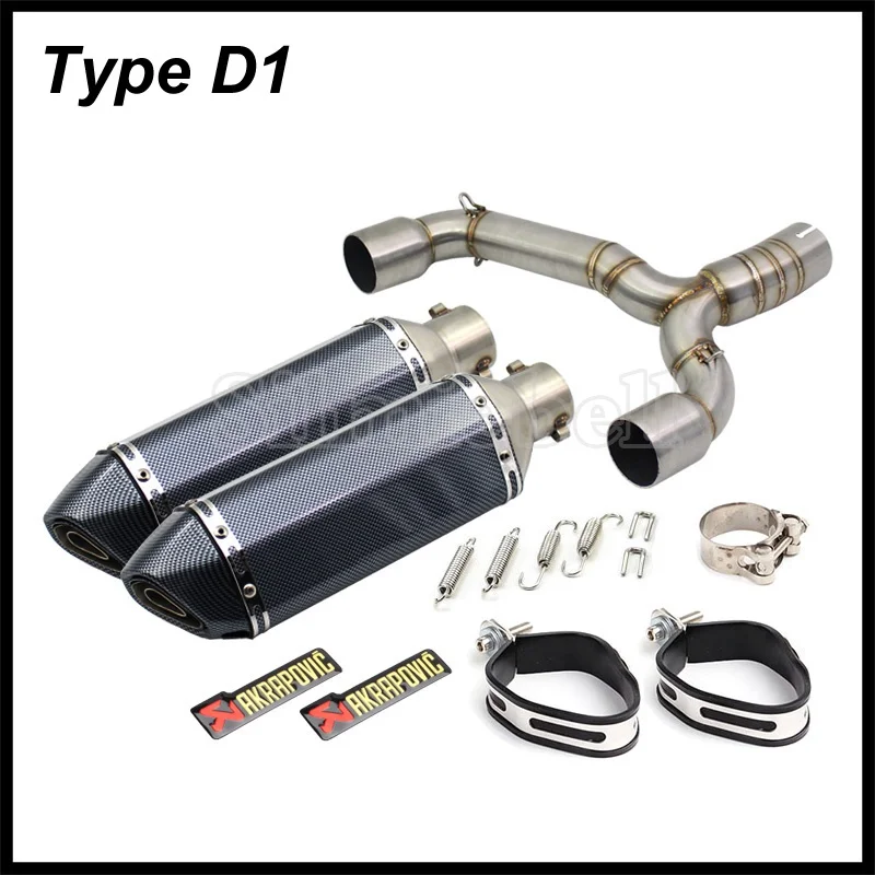 Для Suzuki GSR400 GSR600 BK400 BK600 GSR 400 BK 600 Akrapovic мотоциклетная выхлопная труба с мото глушителем Escape средняя Соединительная труба