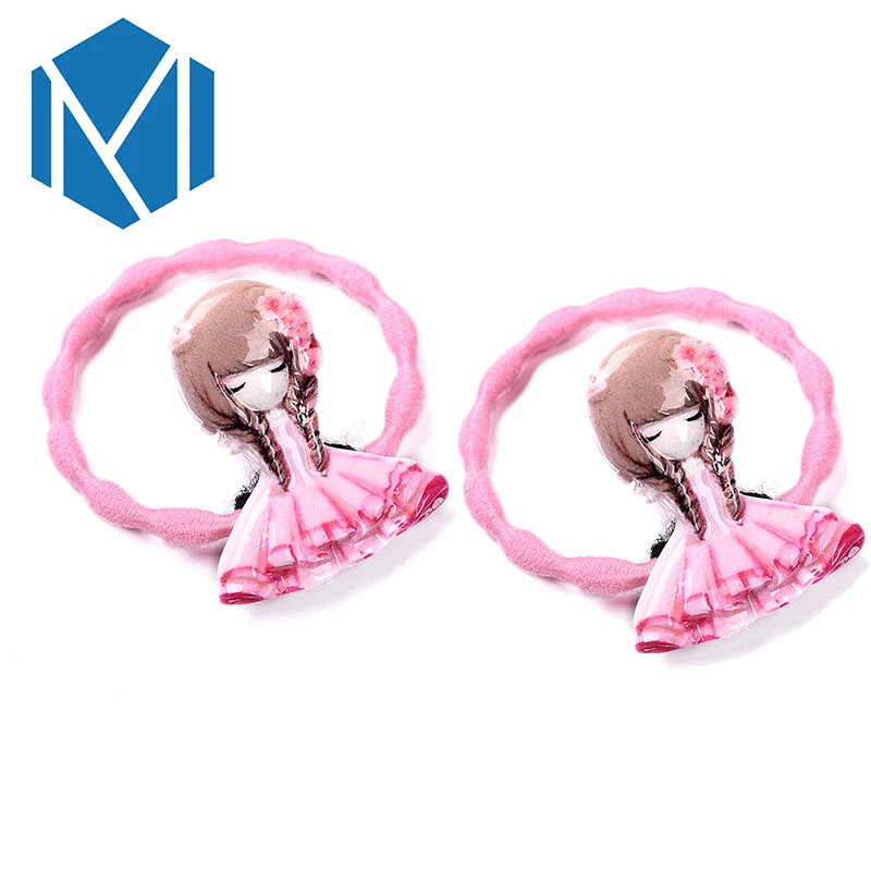 M MISM 1 пара Детская повязка на голову с большим цветком для девочки резинка волос