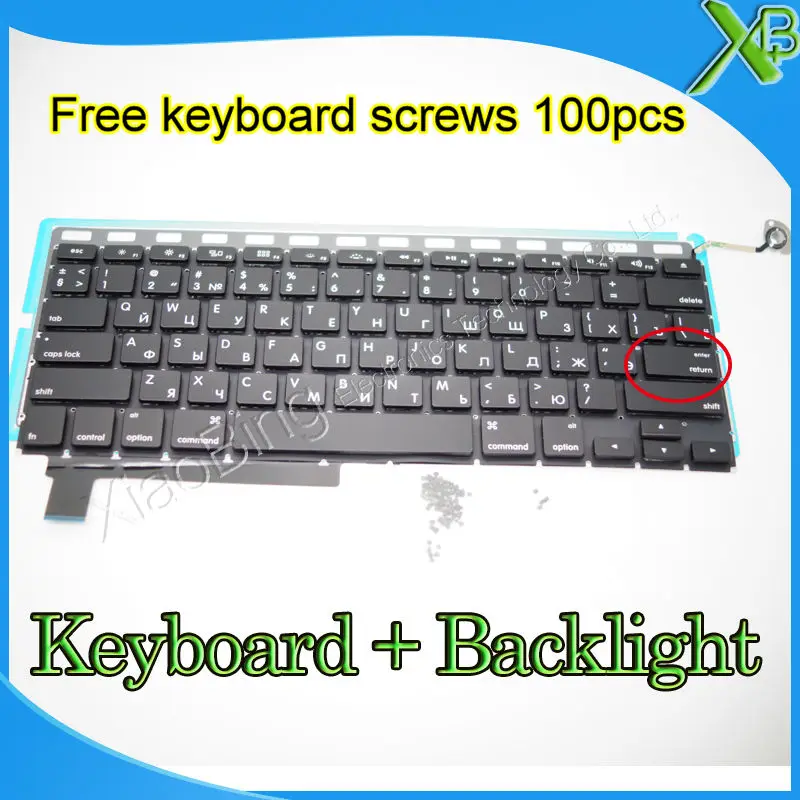 Совершенно новая маленькая клавиатура с русской раскладкой для MacBook Pro 15 4 дюйма