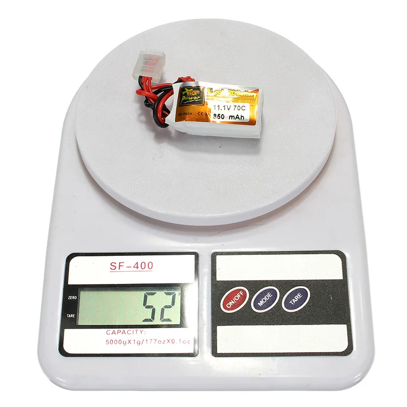 Аккумуляторная Lipo батарея ZOP power 11,1 В 850 мАч 70C 3 S Lipo батарея JST штекер