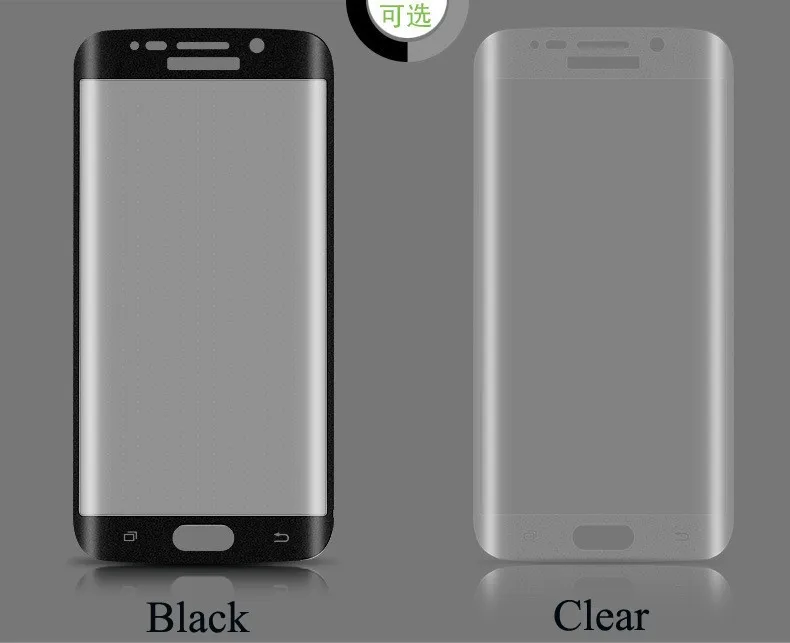 10 шт./лот 3D закаленное стекло для Samsung Galaxy S6 edge полное покрытие 9H Защитная пленка