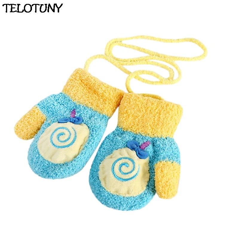 TELOTUNY 2018 FASHION Children Girls Boys Winter Cartoon Animal Patchwork Keep Warm Mittens Gloves IU20 | Детская одежда и обувь