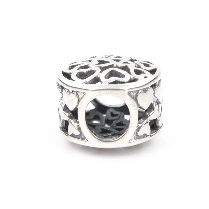 

Lucky Sonny Authentic Original 925 Sterling Silver Bead Charm Hollow Love Heart Beads Fit Women Bracelet Bangle Joyeria LSH156