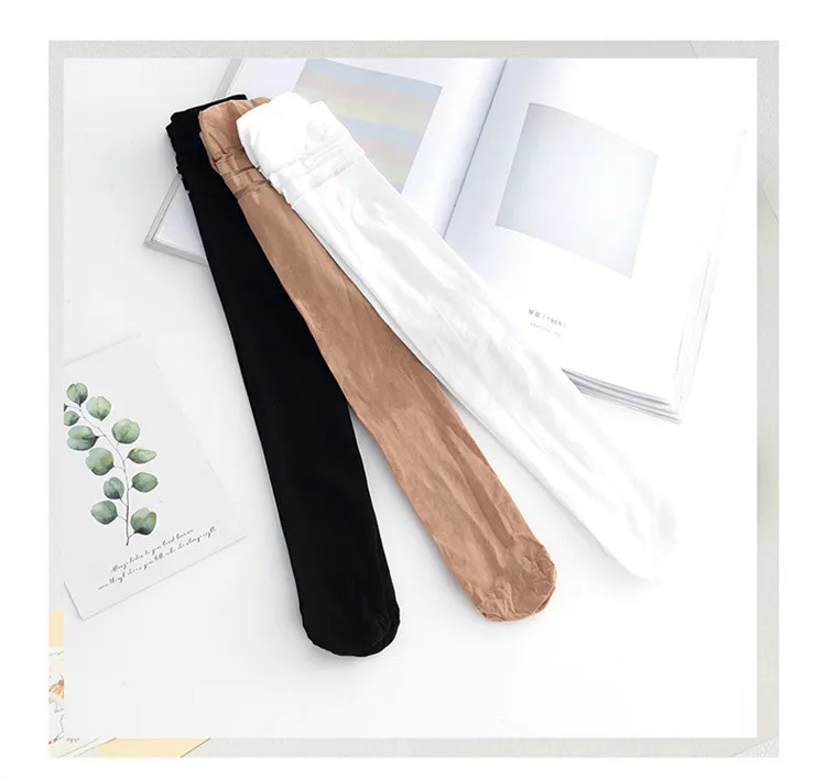 Летние детские Нескользящие Школьные носки для выступлений Chaussettes Kniekousen Meisje, гольфы для маленьких девочек - Цвет: pure  skin color