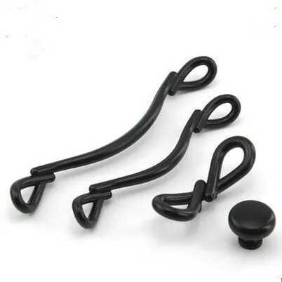 Ручки черные креативные для мебели 128 мм 5 дюймов|door pull|decorative handlewardrobe door handles |